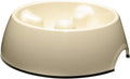 Dogit Dog Bowl Slow Feeder for Wet or Dry Dog Food, Go Slow Anti-Gulping Dog Dish, White, M