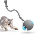 Smart Interactive Cat Ball Toy for Indoor Pets, 2025 New Automatic Rolling Toy with Tail, Electric Moving Cat Ball for Bored Cats and Dogs, Rechargeable and Durable Pet Toy for Cats and Dogs (Grey-a)