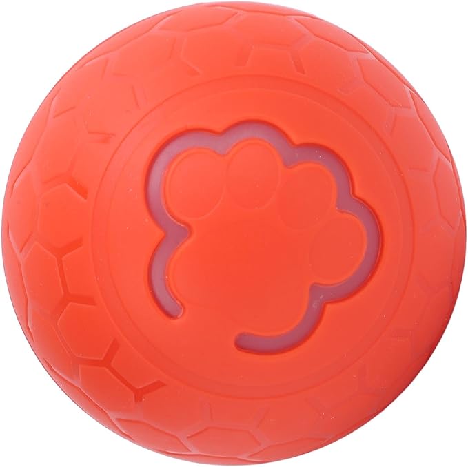 CHICIRIS Interactive Pet Toy Ball, Bite Automatic Rolling Ball for Dogs Cats with Intelligent Design, Lightweight and Portable for Exercise Playtime (Orange)