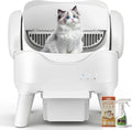 RPZ Automatic Self-Cleaning Cat Litter Box for Large Cats & Multi-Cat Homes, Smart Electric Auto Cleaning Litter Box with Litter Mat & 2 Cleaning Solutions, Ideal for Busy Homes & Apartments