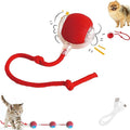 Interactive Dog Cat Toy Ball, Automatic Moving Bouncing Rolling, with 3 Mode Adjustable Speed, Pet Smart Chase Ball Rechargeable, Enrichment Toys for Bored Indoor Adult Cats/Dogs