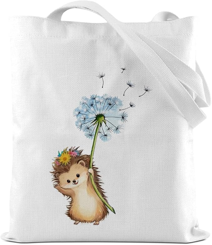 Turtle Gifts Shark Gifts Tote Bag, Hedgehog Horse Gifts for Women Girls, Animals Reusable Grocery Bag Shopping Bag