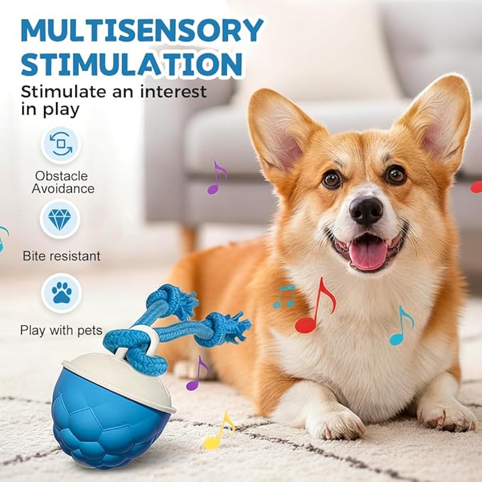 Interactive Dog Toys - 2026 Upgraded Motion Activated Automatic Rolling Ball Toys for Small/Medium/Large Dogs Balls for Boredom to Keep Them Busy with USB Rechargeable (Orange 2Pc)