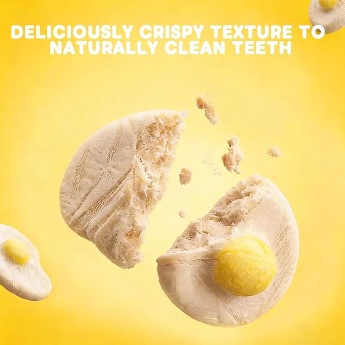 Freeze Dried Cat & Dog Treats, High Protein Cat Treats with Real Chicken, Added Goat Milk, Organic Pumpkin, Egg Yolks, and Fish Oil -Supports Immunity & Gut Healthy for Kitten Snack, 2.47oz