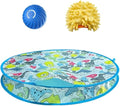 Interactive Cat Toys for Indoor Cats, Rechargeable Automatic Cat Ball Toy Fast Rolling in Pocket, 24 Inch Play Mat