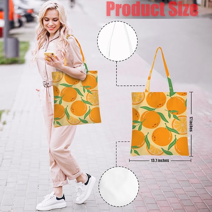 Hanamiya Na Tote Bag with Zipper Pockets, Tote Bag Reusable Shopping Grocery Bags Birthday Gifts for Women, Weekender Bags