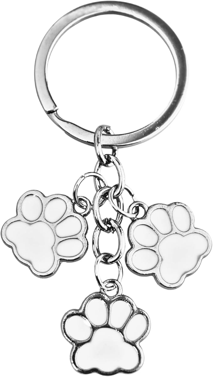 Aesthetic Metal Claw Keychain Cute Key Rings Charms for Women Kawaii Dog Cat Pet Gifts for Bag Backpack Car Keys