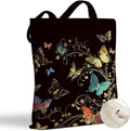 Hanamiya Na Tote Bag with Zipper Pockets, Tote Bag Reusable Shopping Grocery Bags Birthday Gifts for Women, Weekender Bags
