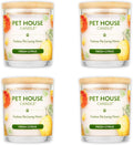 One Fur All Pet House Soy Candles, Clean Burning, Long Lasting, Plant-Based Scented Candles for Pet Odor, Fresh Citrus, 4 Pack