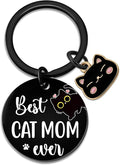 Cat Mom Mothers Day Gifts For Women Black Cat Keychain Stuff Gifts For Cats Lovers Unique Cats Lover Gifts For Women