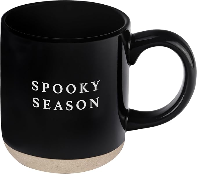Sweet Water Decor Halloween Coffee Mug - Spooky Coffee Mug for Halloween - Durable Stoneware Mug for Tea & Cocoa - Perfect Fall Mugs for Morning Brew & Cozy Nights - Spooky Season Design Mug 14oz