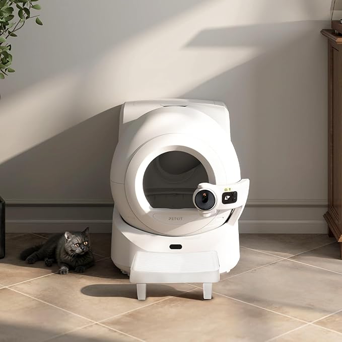 PETKIT Easy-Step Cat Pedal Step Stool for Automatic Litter Box, Elevated Litter Ramp with Filter Function, Non-Slip Trapper Stairs for Short-Legged and Elderly Cats, Less Tracking