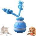 Interactive Smart Rolling Cat Toy Ball, Electric Automatic Moving Rolling Dog Toy with Rope and Sound, Motion Activated Dogs Ball, Self Moving Cats Toy for Boredom & Training (1, Sky Blue)
