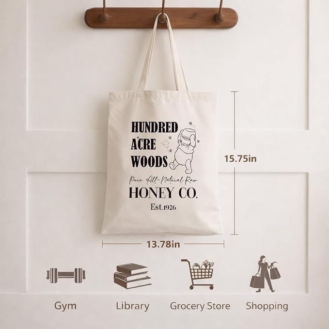 Cute Animal Tote Bag, Animal Lover Gift, Canvas Tote Bag for Women, Reusable Shopping Bags for Casual Shopping Work
