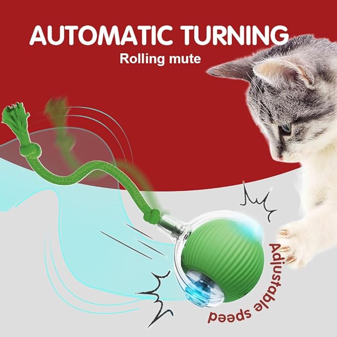 Yilia Interactive Cat Toys for Indoor Cats, 2026 Upgrade Kitten Toys to Relieve Boredom for Indoor Cats, mart Automatic Electric Balls Toys for Bored Cats Dogs (Blue)