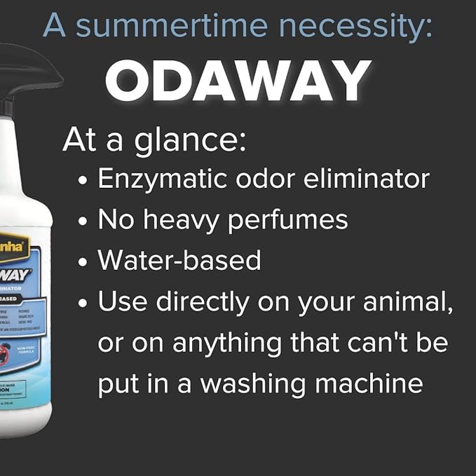 Pyranha Odaway Ready-to-Use Odor Eliminator Spray – Broad Spectrum Scent Neutralizer for Home, Kennel, Car, Bathroom & Gear, Concentrate Gallon