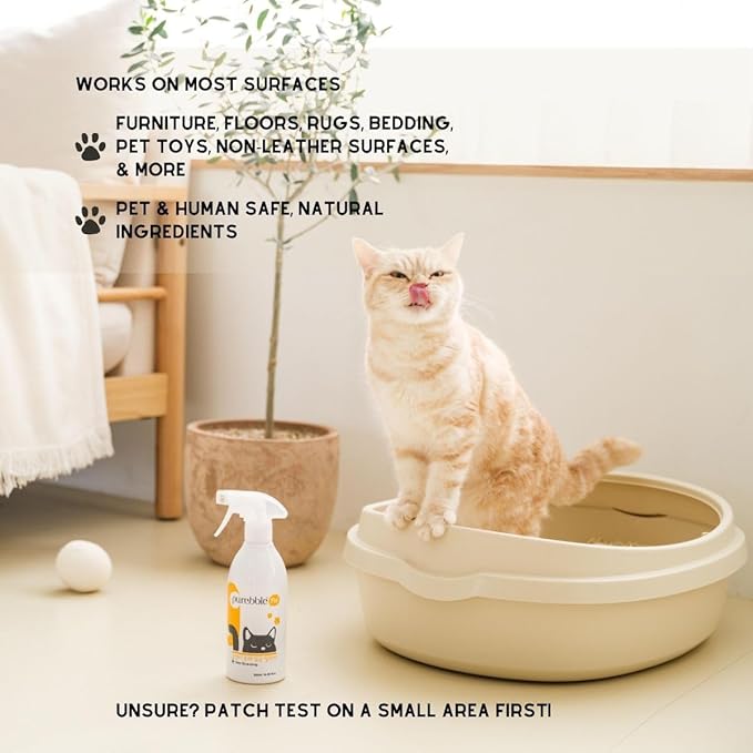 Cat Litter Odor Eliminator | Litter Box Deodorizer | Neutralizes Urine Scent with Natural Ingredients | Anti-clumping | Easy to use | Can be used on Furniture, Carpet, Floor | 500 ml