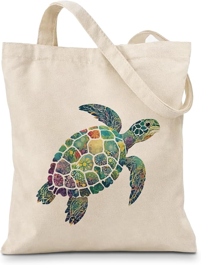 Cute Animal Tote Bag, Animal Lover Gift, Canvas Tote Bag for Women, Reusable Shopping Bags for Casual Shopping Work