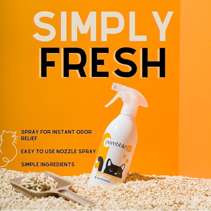 Cat Litter Odor Eliminator | Litter Box Deodorizer | Neutralizes Urine Scent with Natural Ingredients | Anti-clumping | Easy to use | Can be used on Furniture, Carpet, Floor | 500 ml