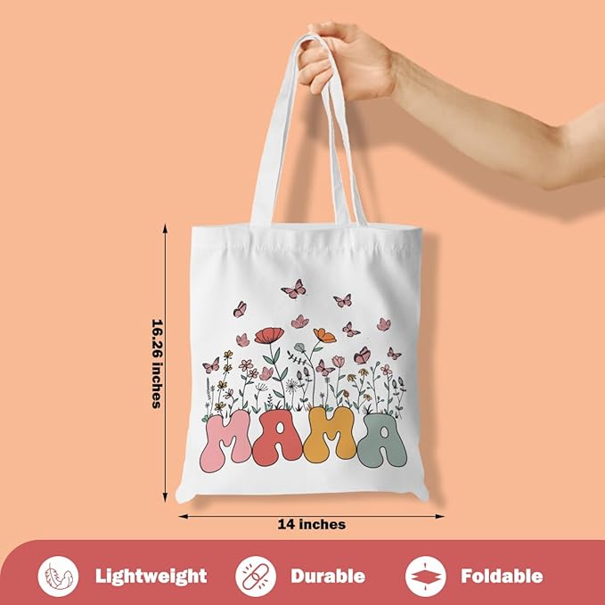 Turtle Gifts Shark Gifts Tote Bag, Hedgehog Horse Gifts for Women Girls, Animals Reusable Grocery Bag Shopping Bag