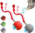 Yilia Interactive Cat Toys for Indoor Cats, 2026 Upgrade Kitten Toys to Relieve Boredom for Indoor Cats, mart Automatic Electric Balls Toys for Bored Cats Dogs (GR+RD)