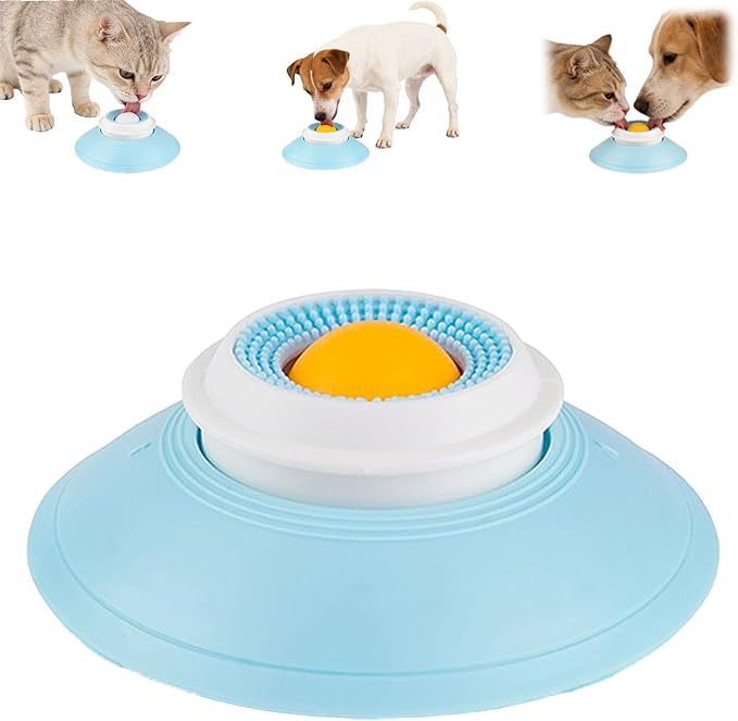 Dog Lick Ball,Licking A Ball Add More Fun Bowl, Dog Lick Ball Bowl,Licking A Ball for Dogs,Slow Down Eating Speed and Add More Fun for Your Dog and Cats. (Y*1PC)