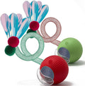 Cat Toys for Indoor Cats – 2X Automatic Kitten Interactive Toy with Speedy Ball Tail as Pet Mental Stimulation - Kittens Small Dogs and Bored Adult Dog Balls (2 Sets - Random Ball Color)