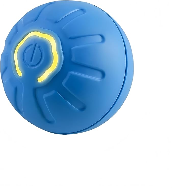 Smart Interactive Dog Toy Ball, USB Rechargeable Automatic Rolling & Bouncing Pet Ball with RGB Lights for Dogs and Cats
