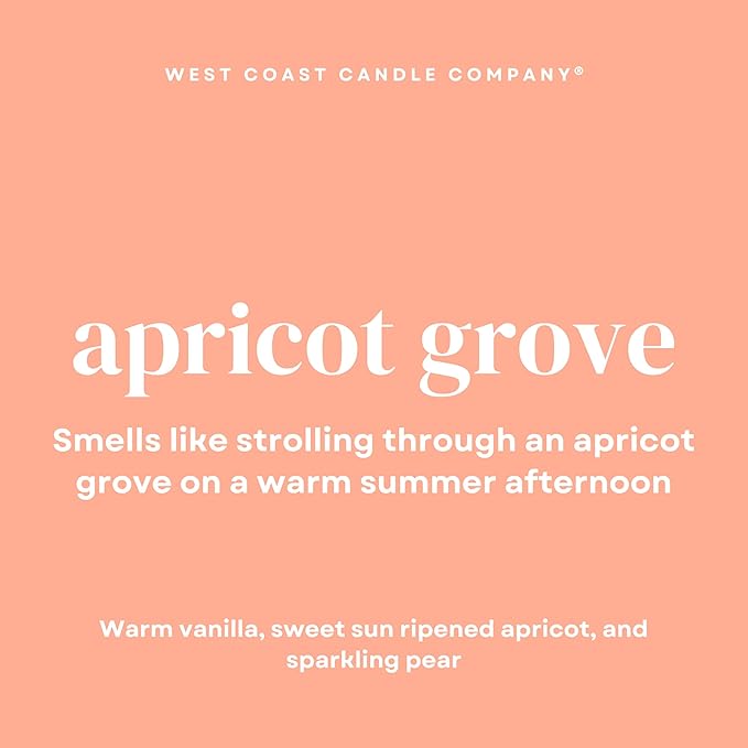 Apricot Grove | Pet Safe Wax Melts | All Natural Soy | Non-Toxic | Dog Friendly | Vet Approved | Long Lasting Home Fragrance | Pet Odor Eliminator | Clean Burning Wax Cubes | Safe Air Freshener