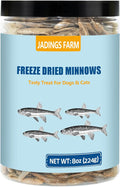 Minnows 8 oz Freeze Dried Minnows, 100% Natural Premium Cat & Dog Treats, Freeze Dried Pet Treats for Cats Dogs Bulk Package (8 OZ)