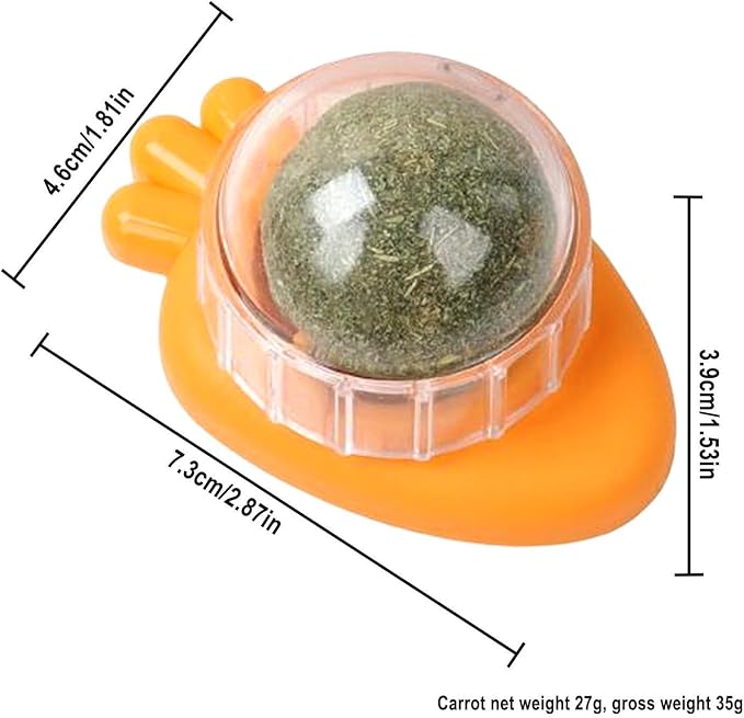Catnip Rotating Ball - Interactive Rolling Cat Dog Ball, Upgraded Automatic Cat Ball Dog Toy | Interactive Cat Automatic Ball Toy, selff Moving Dog Toys, 360° Smart Rolling Ball Toy for Dog/Cat