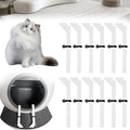 Foams Compatible with Els Pet Litter Box, 12-Pack White EVA Anti-Spill Strips, Precision Laser-Cut Seal for Self-Cleaning Cat Litter Box to Prevent Litter Spilling