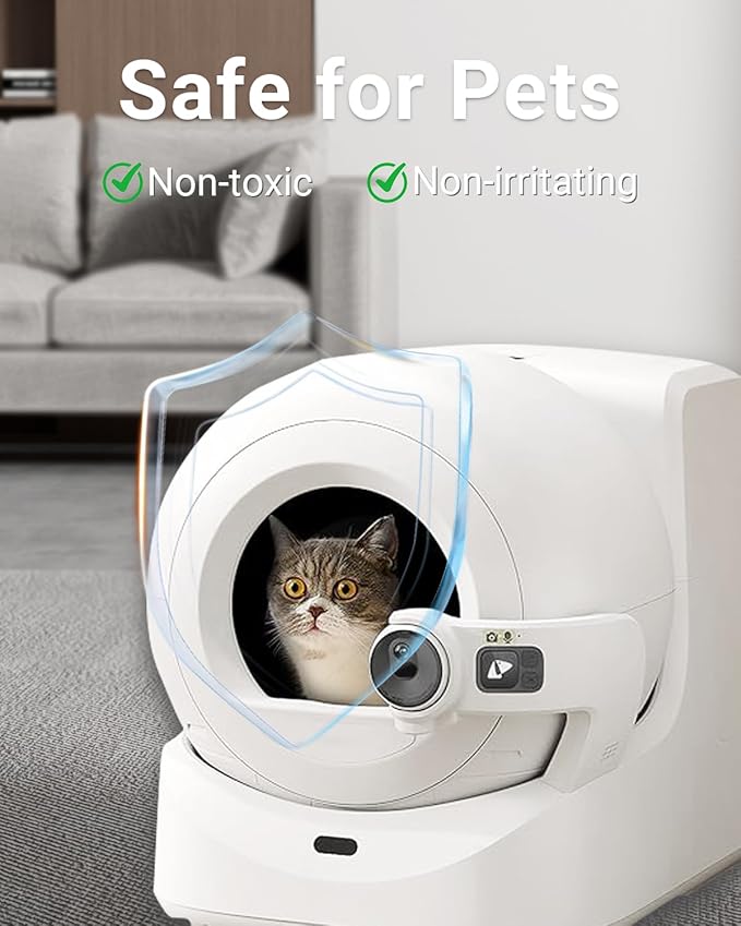 N60 Cat Litter Odor Eliminator Compatible with Petkit Purobot Ultra and Purobot Max Pro Self-Cleaning Cat Litter Box, Pet Odor Control, Cat Litter Deodorizer for Home, Long-Lasting Odor Remove, 1 Pack