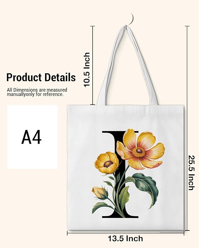 Canvas Tote Bag for Women Aesthetic Reusable Grocery Shoulder Bag for Shopping Work Travel Beach Teacher-05