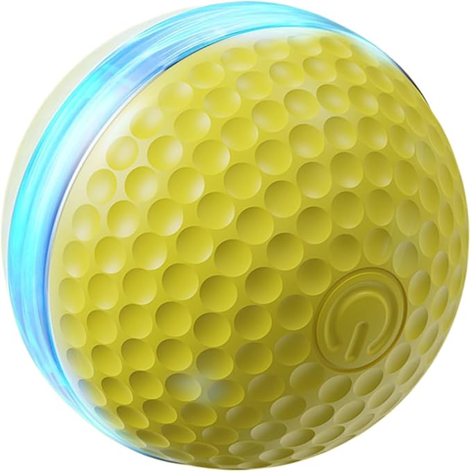 PANGBOER Lightup Cats Toy Ball with Automatic Rolling and Chewproof Design Teaser for Pet Dog Cats Indoor Entertainment Automatic Rolling Ball Pet