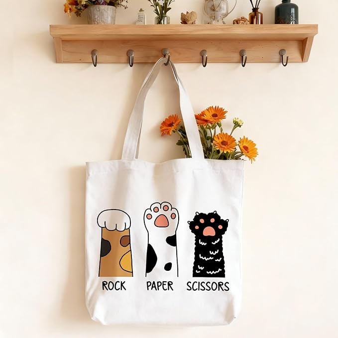 Aesthetic Cute Tote Bag with Handle for Girls Women - BT6