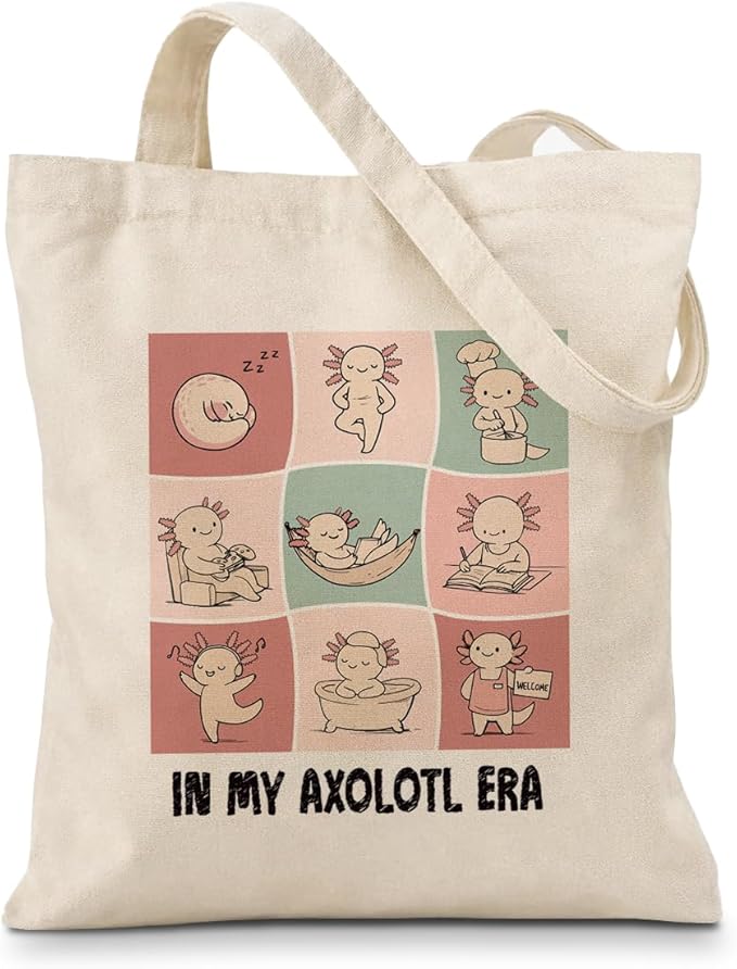 Cute Animal Tote Bag, Animal Lover Gift, Canvas Tote Bag for Women, Reusable Shopping Bags for Casual Shopping Work