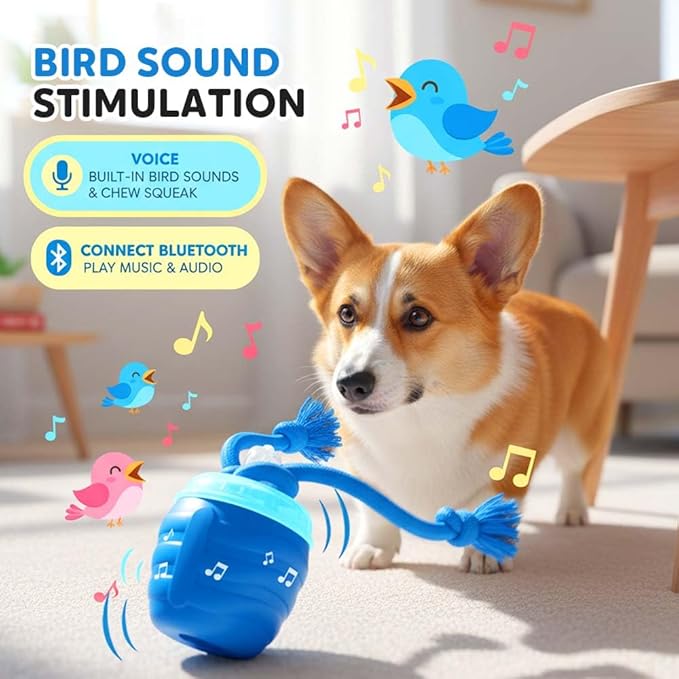 Interactive Dog Toys, New Motion Activated Cat Balls with 360° Smart Automatic Rolling Moving, Fun Boredom Relief for Cats and Dogs Indoor Play (red)