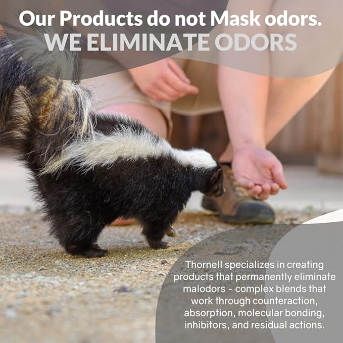 Skunk Off Odor eliminator pet spray 32oz - Safe for head & face - Ready to use skunk odor remover. Non-enzymatic formula safe for pets & people.