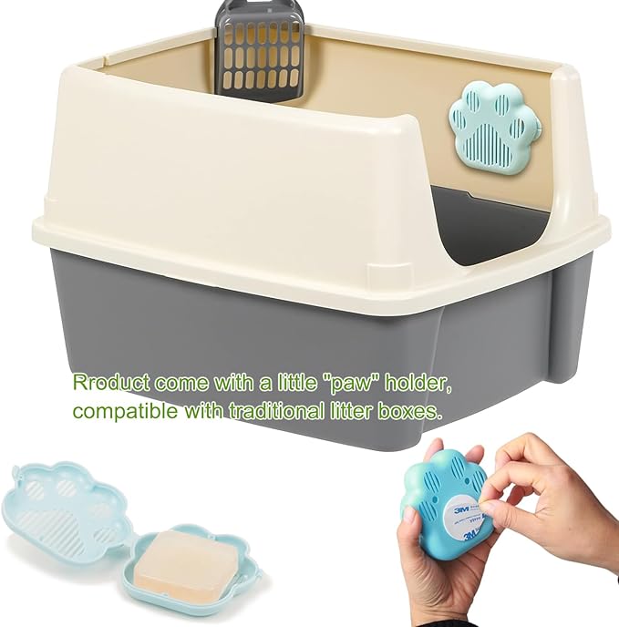 Pet Odor Eliminator,Cat Litter Box Odor Deodorant Gel Suitable for Self-Cleaning (3 Pack)