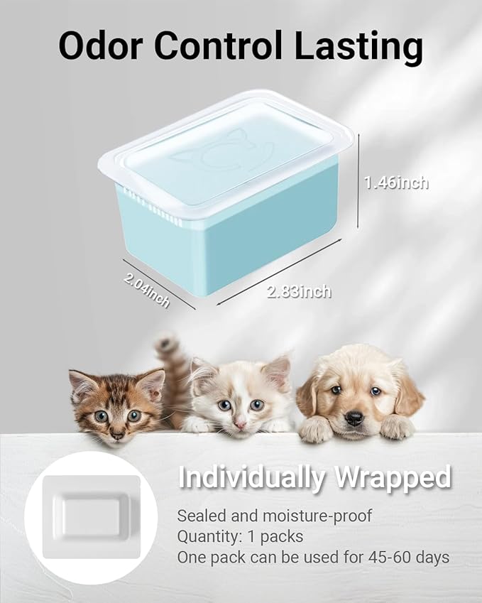 N60 Cat Litter Odor Eliminator Compatible with Petkit Purobot Ultra and Purobot Max Pro Self-Cleaning Cat Litter Box, Pet Odor Control, Cat Litter Deodorizer for Home, Long-Lasting Odor Remove, 1 Pack