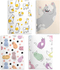 Cat Notebooks for Work, 4 Pcs A5(8.26x5.7inch) College Ruled Notebook Journal for Women, Cute Notepads Lined Journals for Writing, Cute Diary Stationary Cat Lover Gifts 10