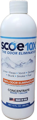 SCOE 10X Odor Eliminator Concentrate- Makes 1 Gallon - Pet Urine Odor Eliminator
