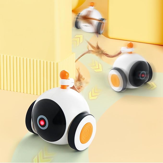 Interactive Cat Ball Toy – Automatic Rolling Smart Pet Toy, Sensor Activated Movement, Self Entertaining Electric Ball | Engaging Play Device for Cats Dogs Home Fun