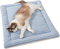 SOMAHE Self-Warming Cat Bed Pad, Reversible & Ultra Soft Pet Mat for Crates, Kennels, Sofas & Furniture, Machine Washable, Durable for Dogs and Cats, 23x15 Inch Blue