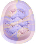 CHEWFFON Easter Dog & Cat Lick Mat Bowls, BPA-Free Silicone Slow Feeder Bowl with Suction Cups, Non Slip Pet Food Bowl Reduces Boredom and Anxiety, Dishwasher Safe, Lavender