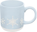 Sweet Water Decor Snowflake Coffee Mug, 14oz Stoneware Christmas Mug, Dishwasher & Microwave Safe, Large Holiday Winter Cup for Coffee, Tea & Hot Chocolate, Stocking Stuffer Gifts for Women