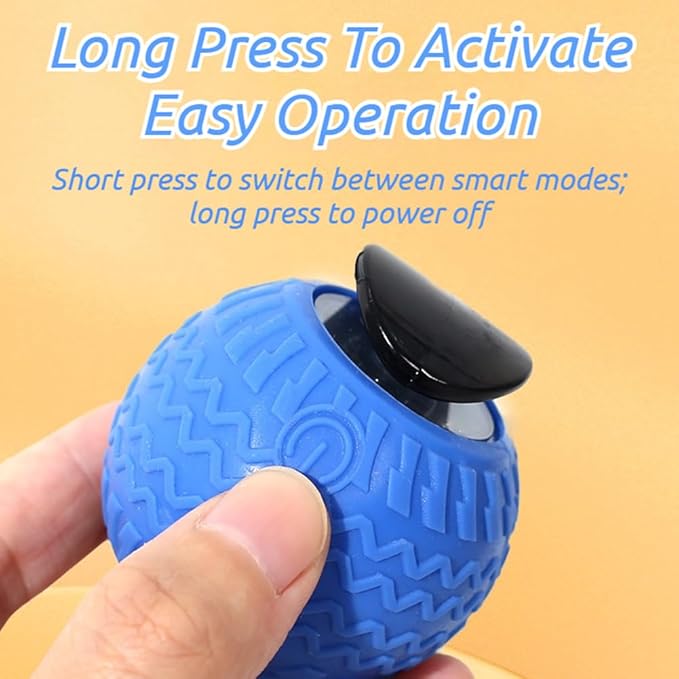 2026 New The Smart Wave Chase Ball, Revolutionary Smart Chase Ball 3.0, Interactive Fast Moving Ball with Tail, Automatic Cat Chase Balls Toy for Dog Cat Indoor Play (Orange)