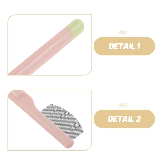 Cat Eye Grooming Comb: Small Pet Facial Comb - Stainless Steel Dog Eye Brush - Puppy Brush - Dog Crust Remover for Pet Facial Grooming