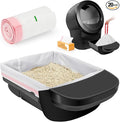 SZEE 20 Pack Automatic Litter Box Waste Bags, Drawstring Litter Box Liners